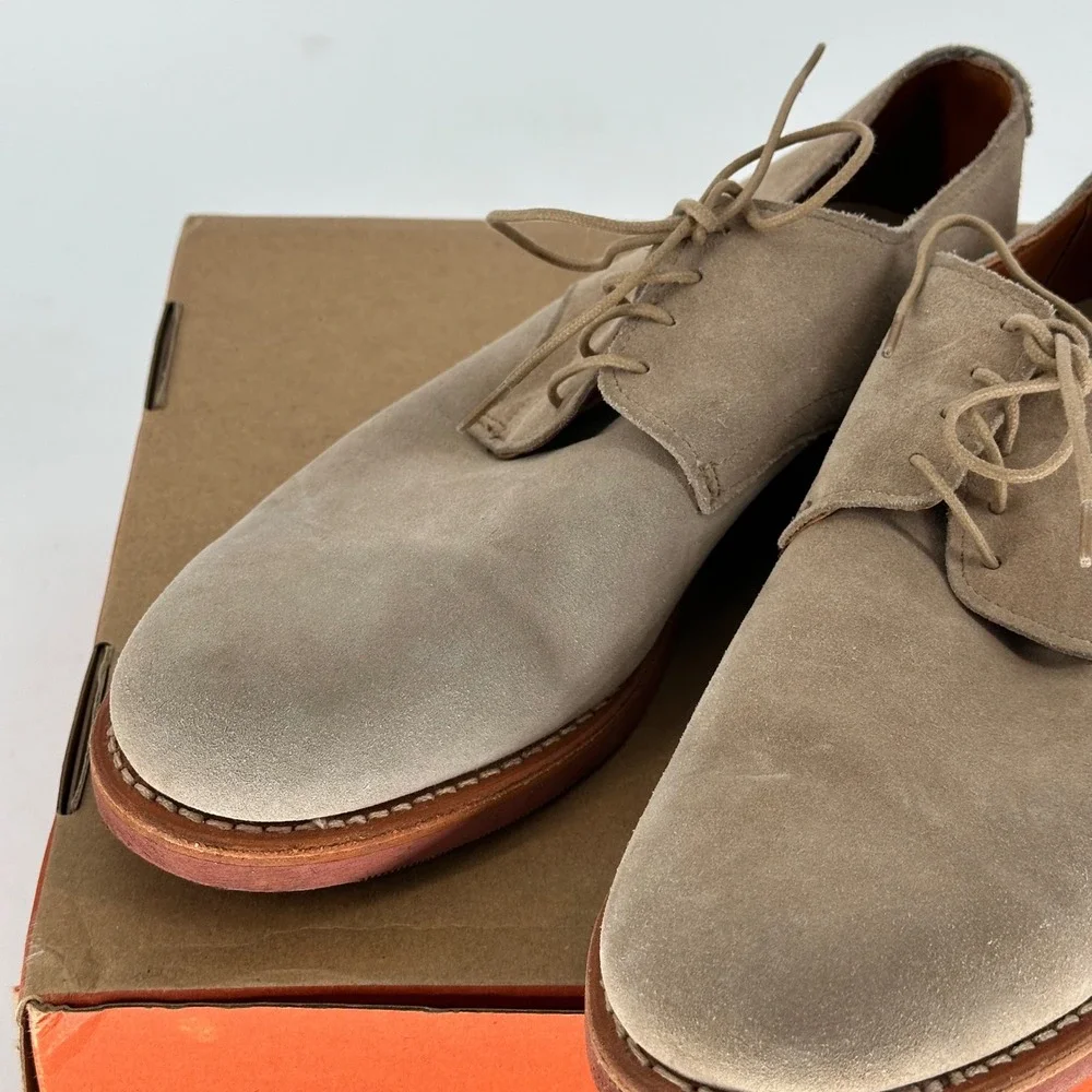 Allen Edmonds Nomad Boone Buck Suede Leather Derby Lace Up Shoes Vibram Men 9.5